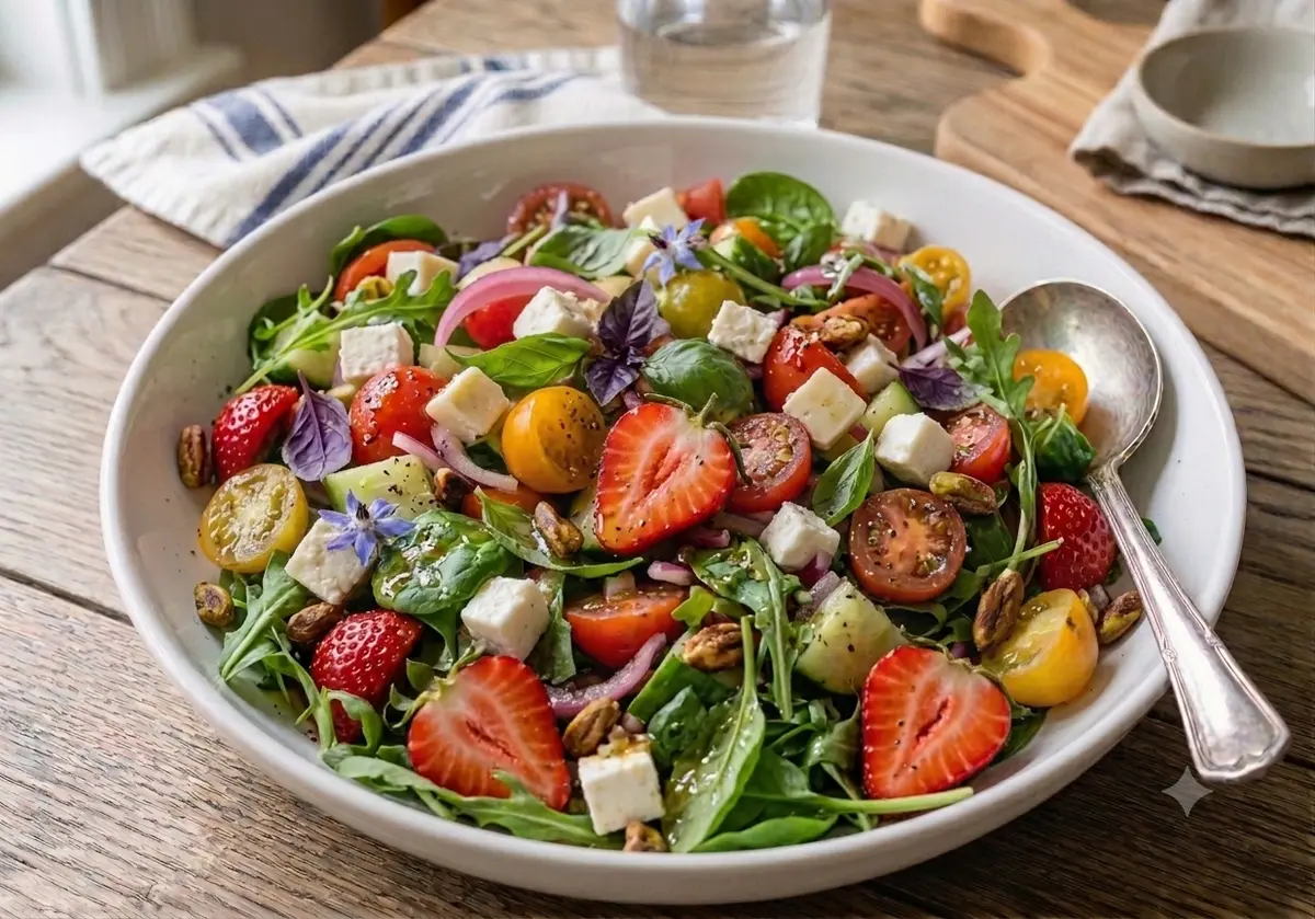 Easy Strawberry Salad with Honey Vinaigrette